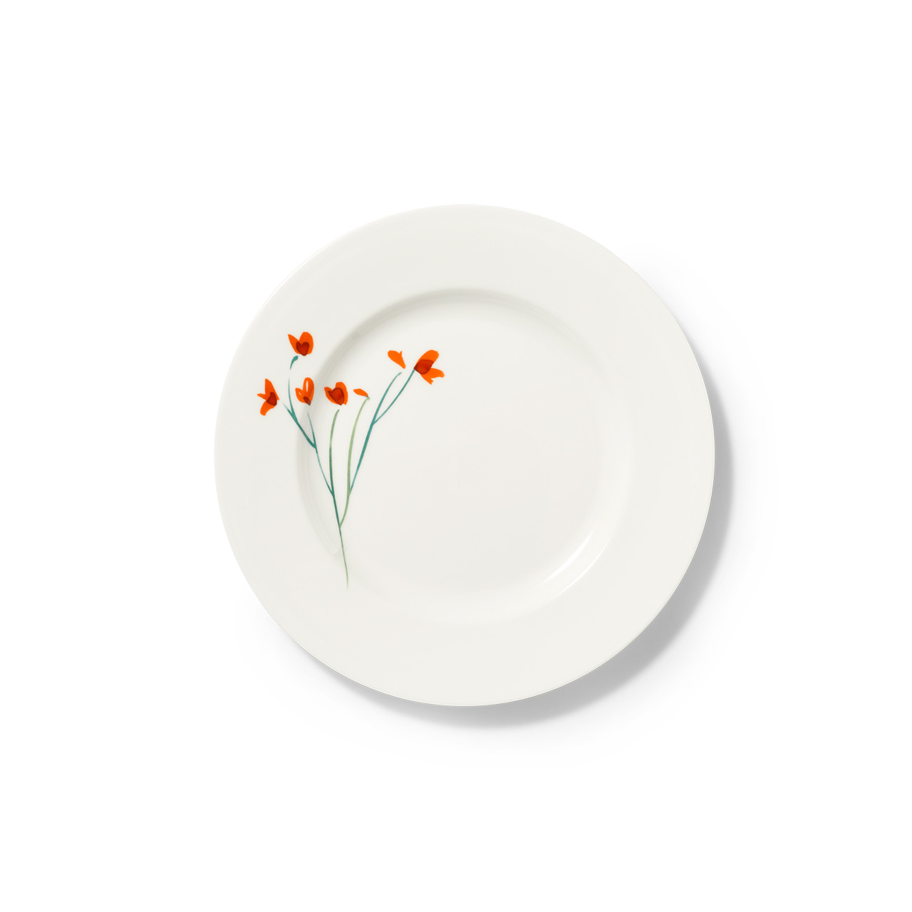 Breakfast plate 21 cm red