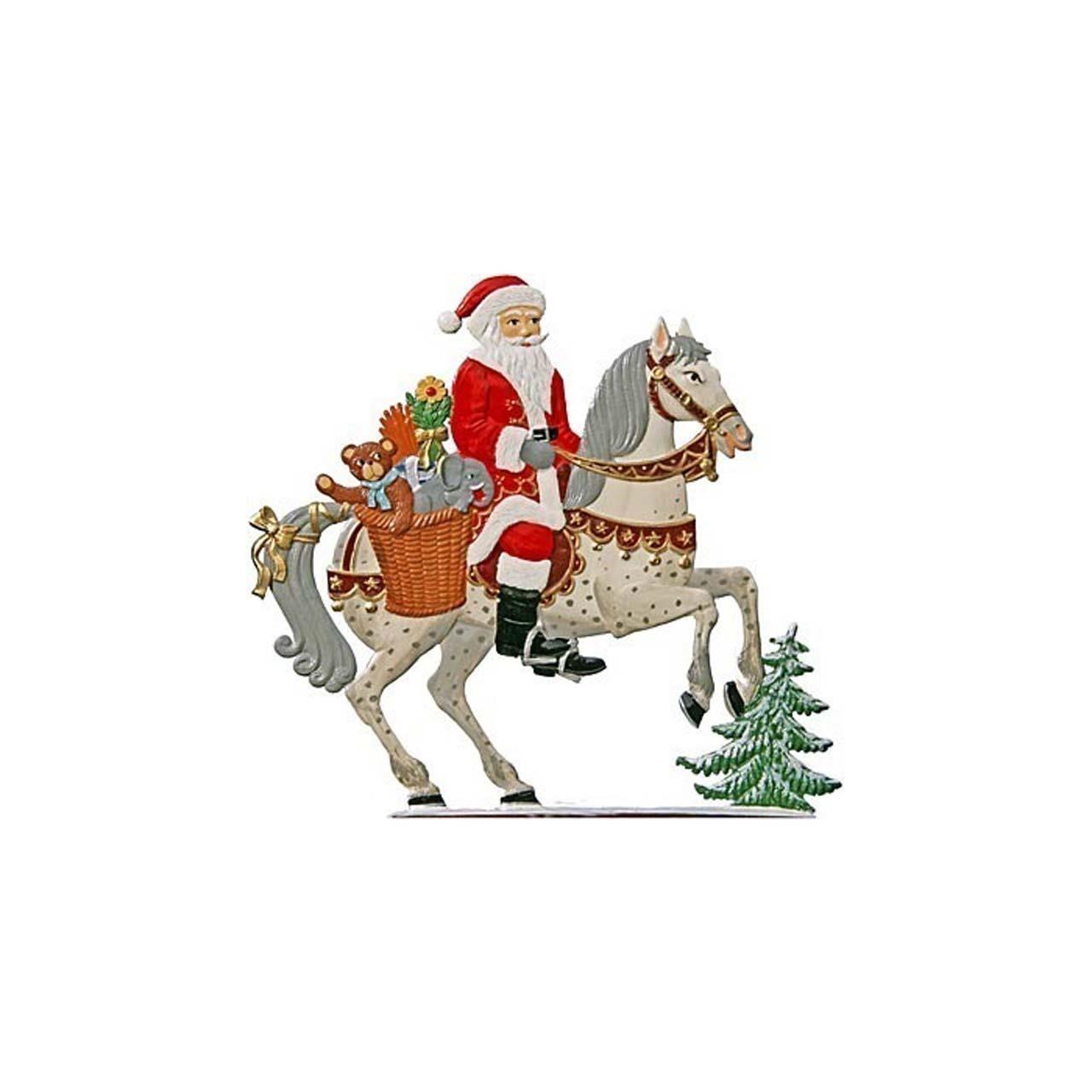 Santa with Horse 12x12.5 cm