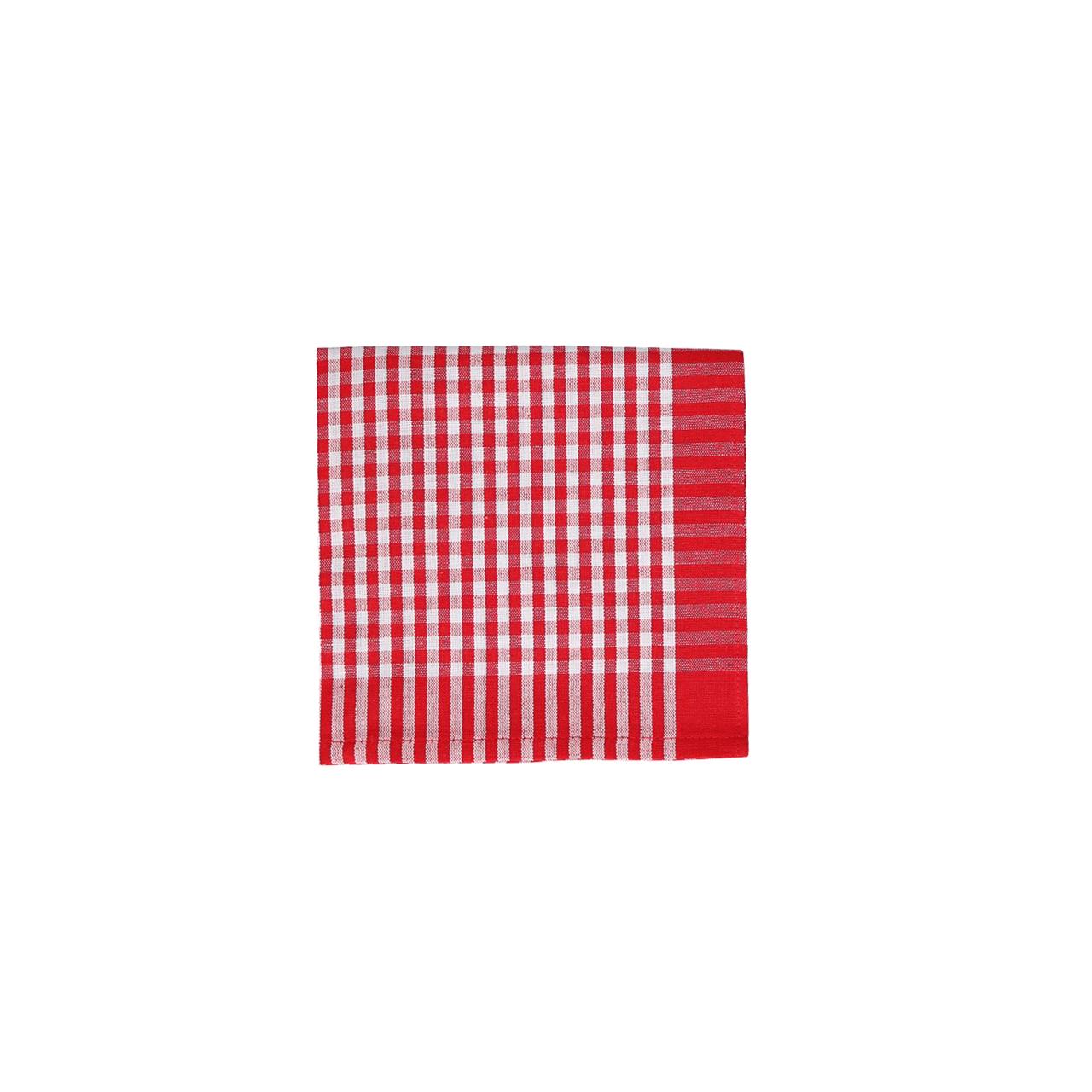 Kitchen Towel 50x70 cm Check small red