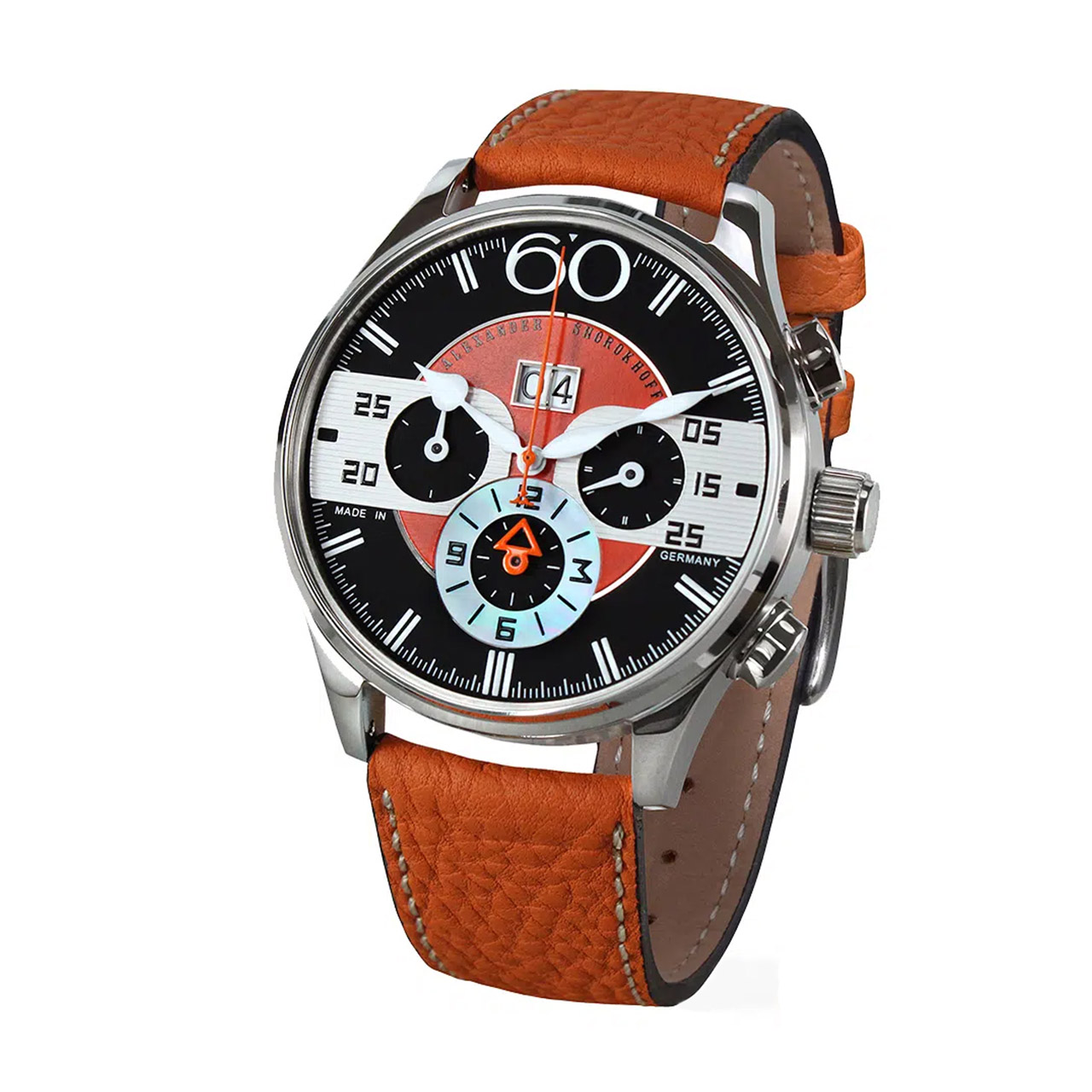 Armbanduhr Automatik schwarz/orange