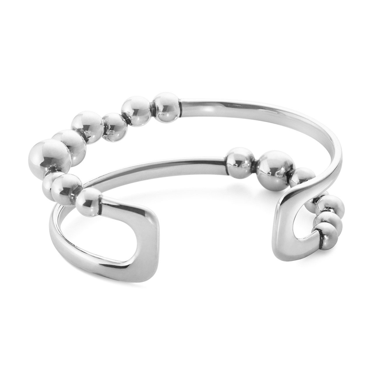 Bangle M sterling silver