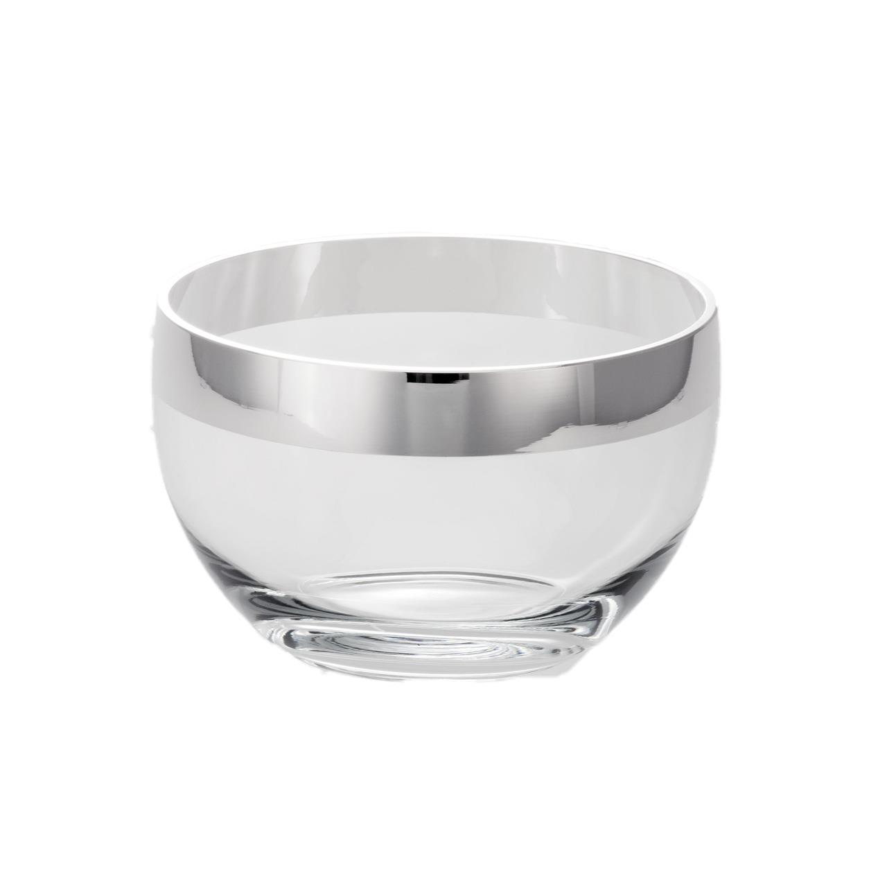 Bowl silver plated rim 25 cm