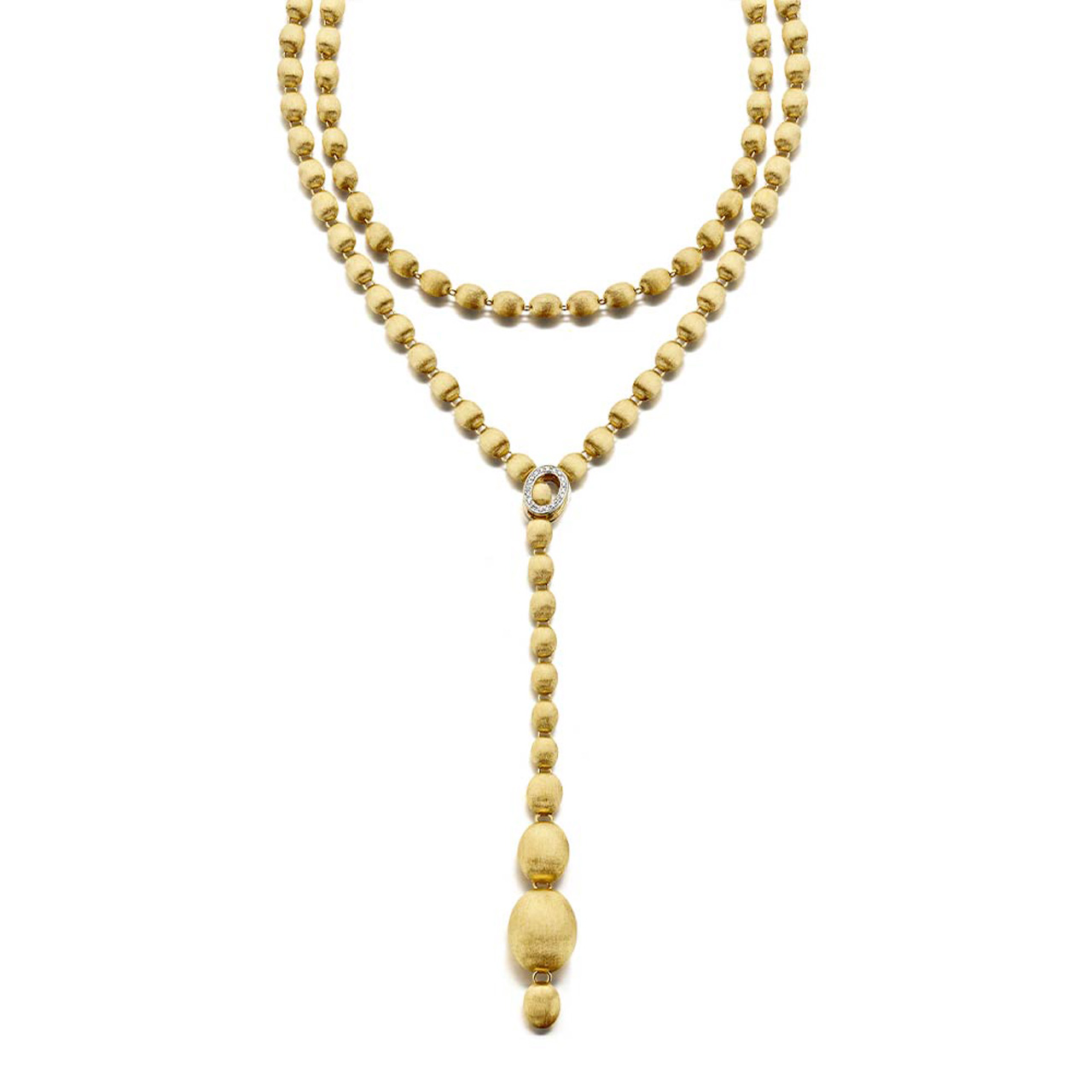 Necklace Ivy 750 yellow gold diamonds 0.228 ct