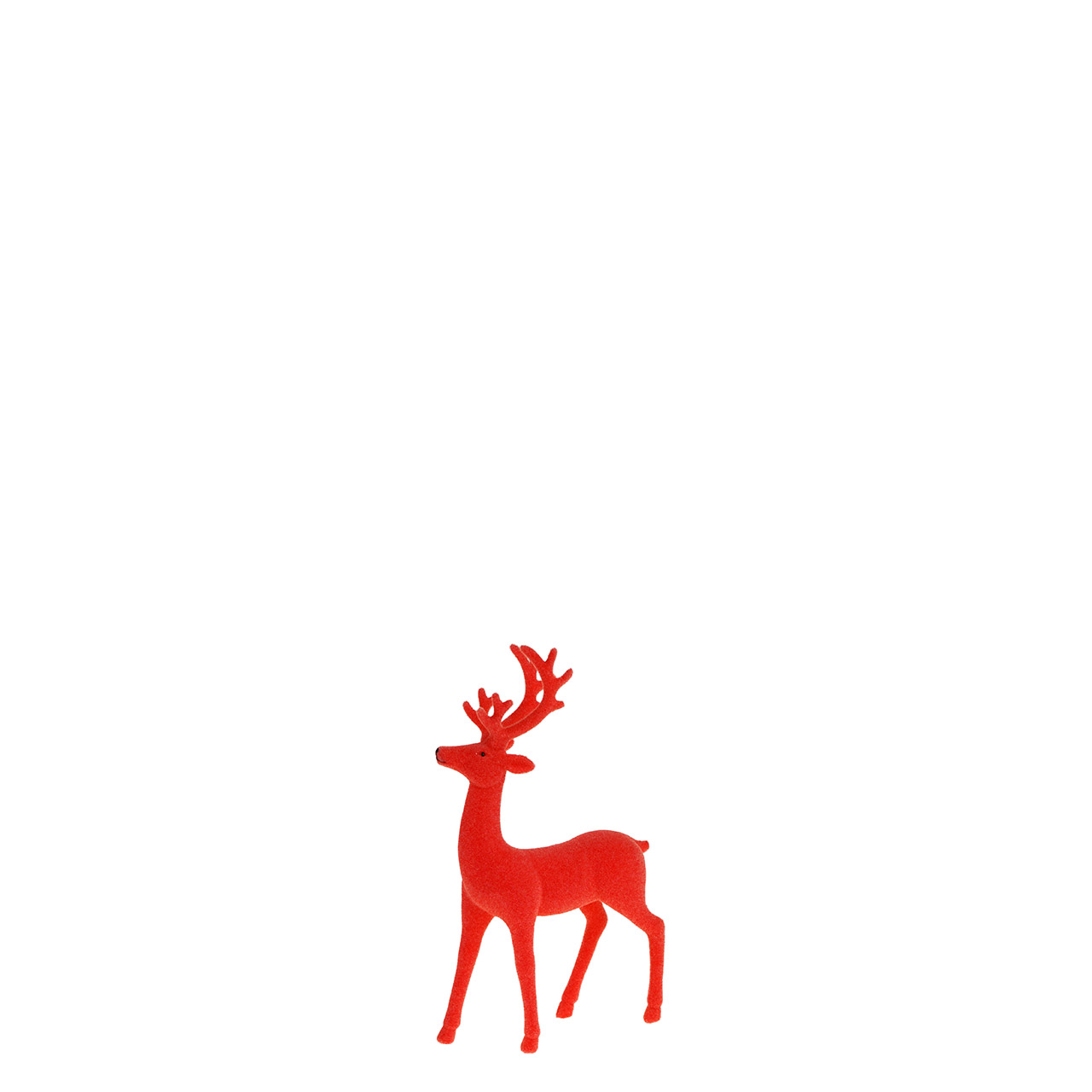 Deer standing 18x6x29 cm red