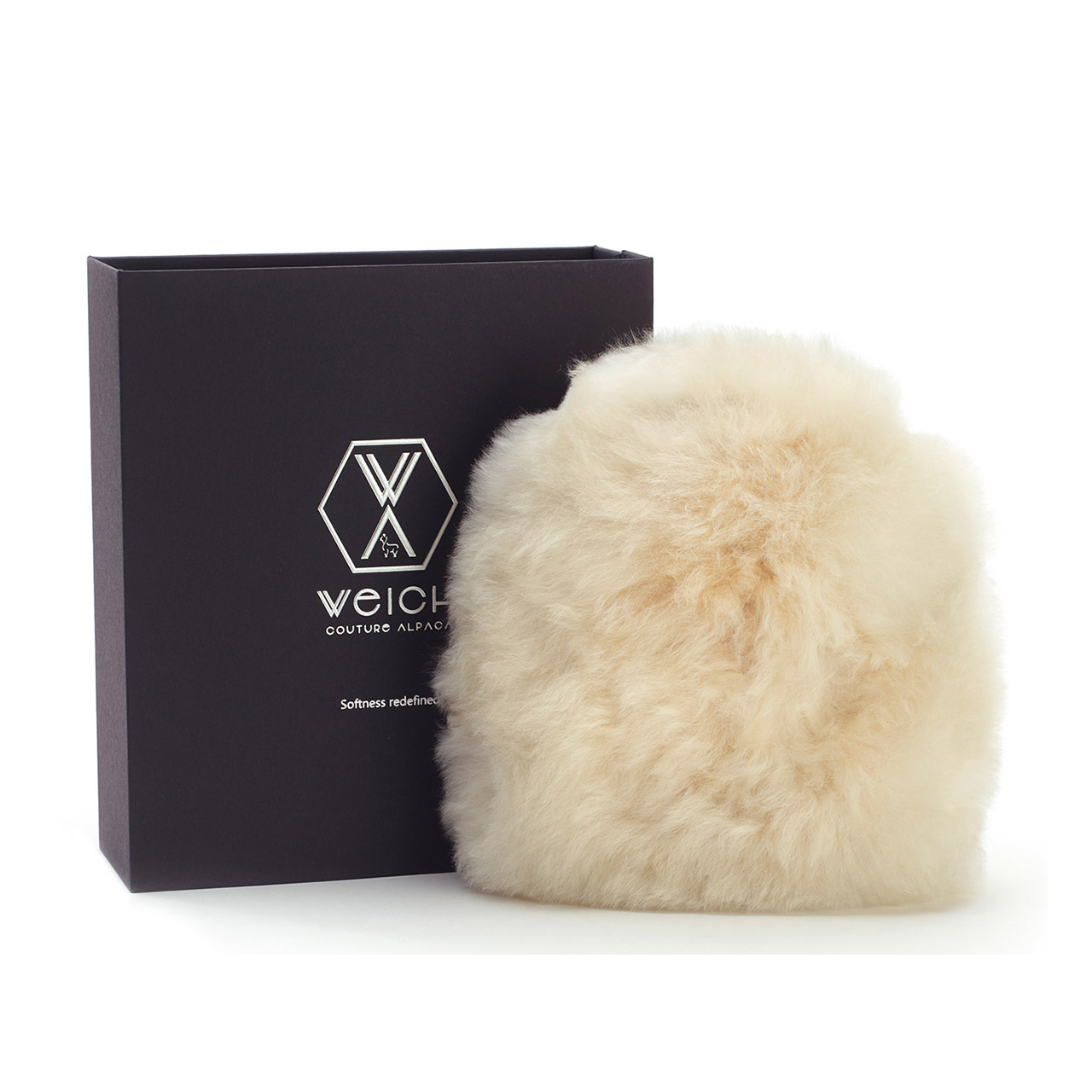 Hot Water Bottle Alpaca-Fur 0.6 l offwhite beige