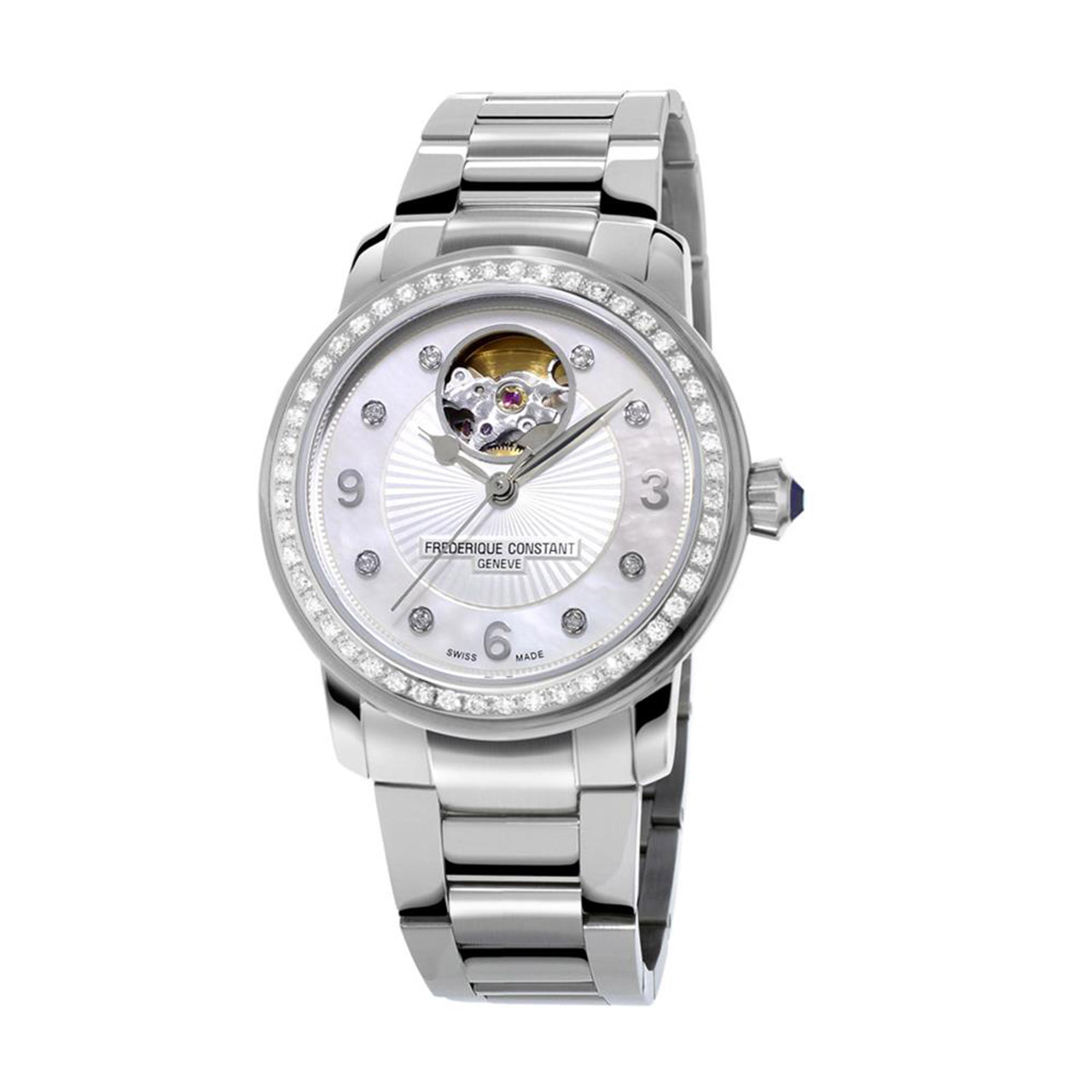 Watch Heart Beat 56 Brillants (0.82 ct) Stainless Steel Automatic