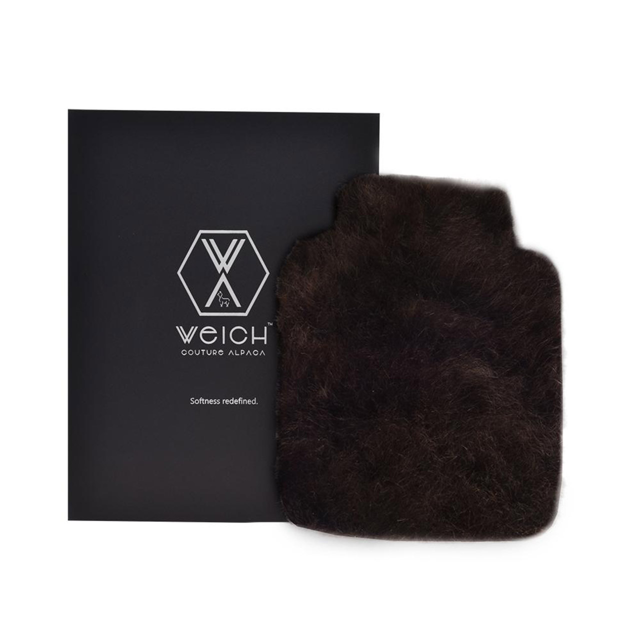 Hot Water Bottle Alpaca-Fur 1.8 l dark chocolate