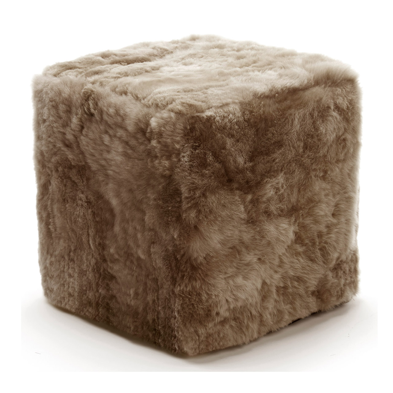 Pouf Alpaka dark champagne