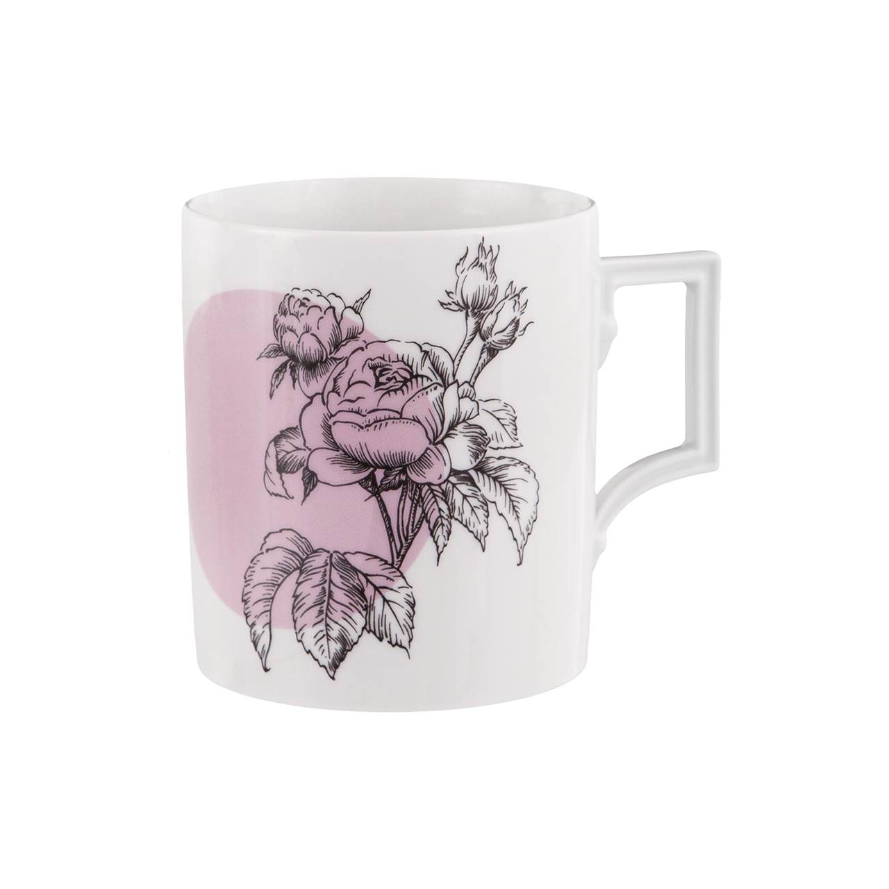 Becher m. Henkel 0,25 l Graphic Rose