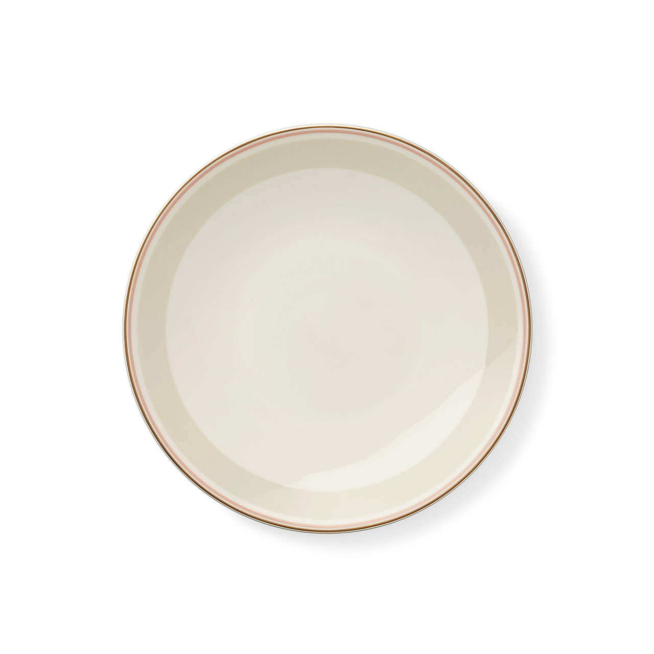 Breakfast plate 24 cm khaki/rose