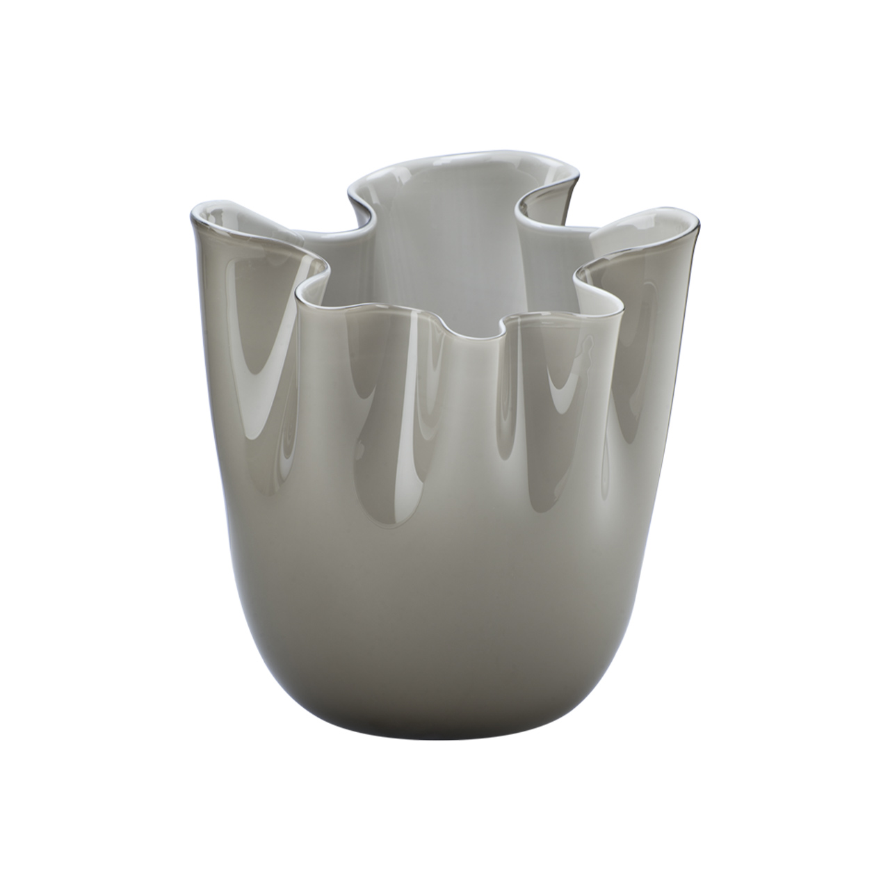 Vase 31 cm grau