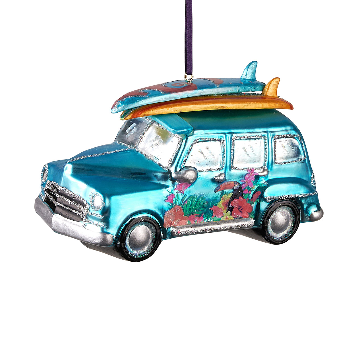 Hanger Car with Surfboards blue