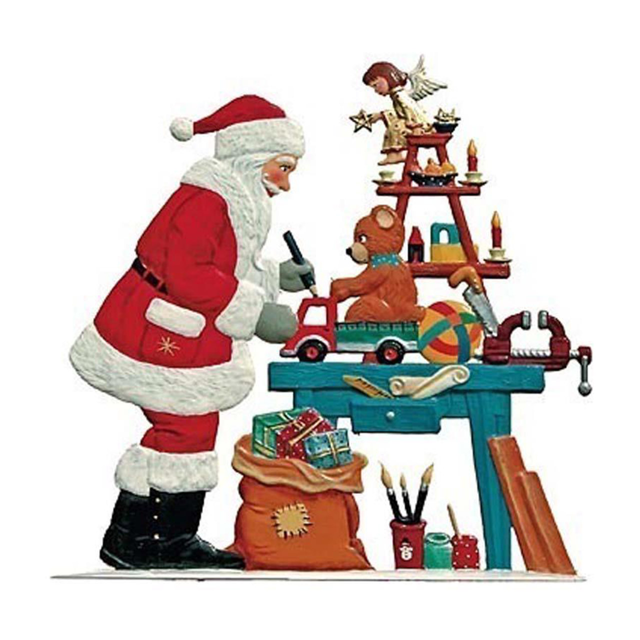 Santa's Workshop 10x10 cm