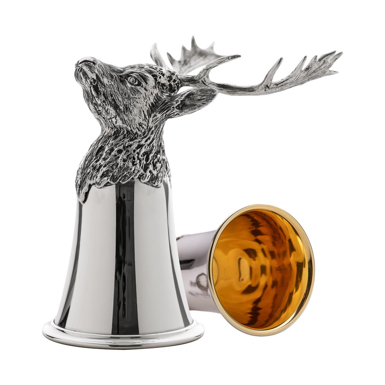 Animal Mug Fallow Deer sterling silver