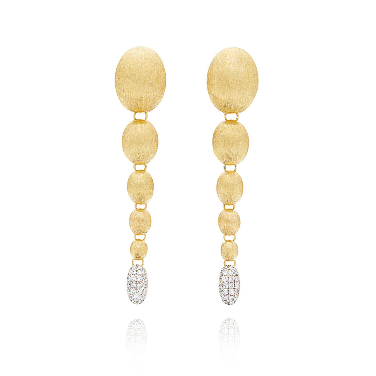 Earrings Ivy 750 yellow gold diamonds 0.344 ct