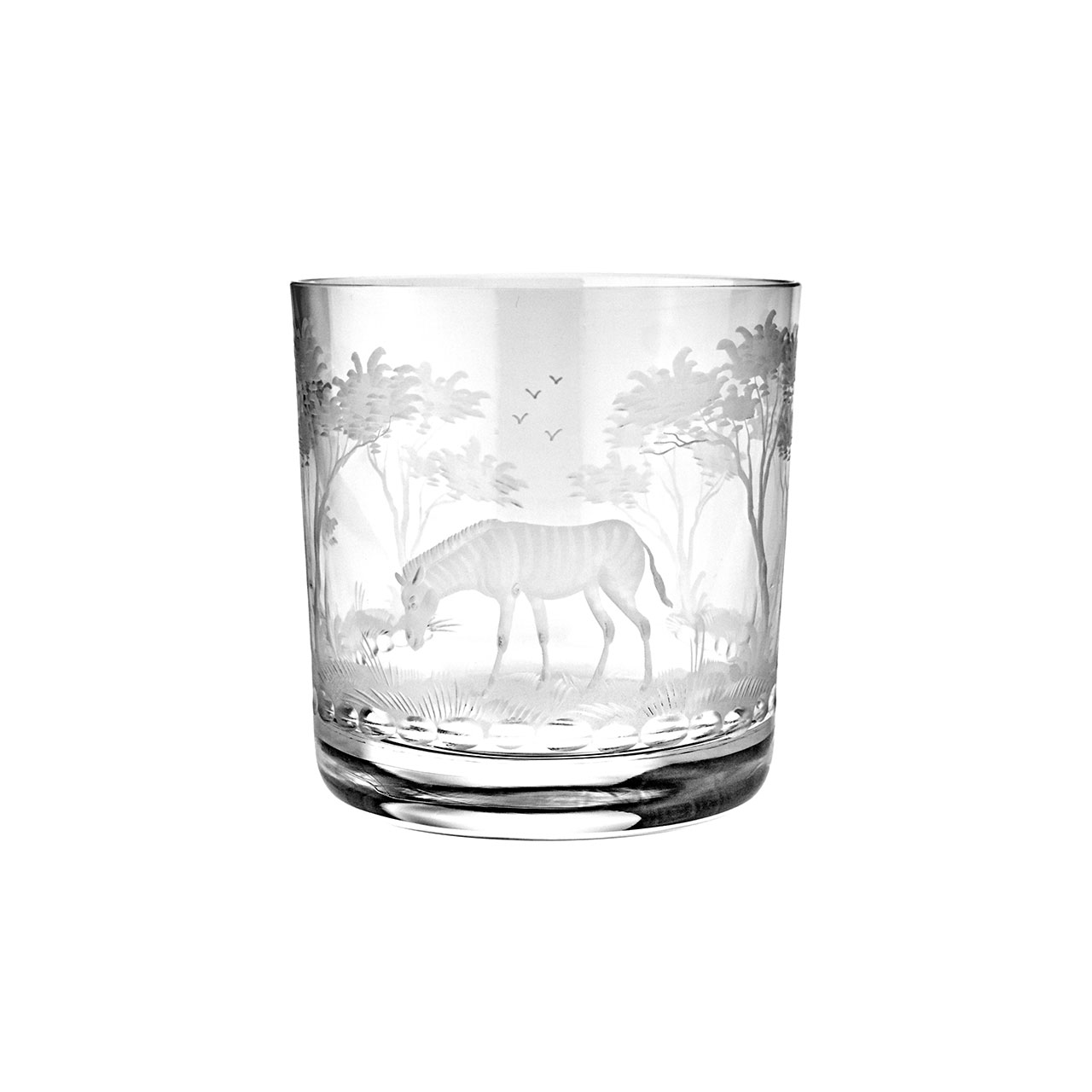 Whiskybecher Zebra 99 mm klar