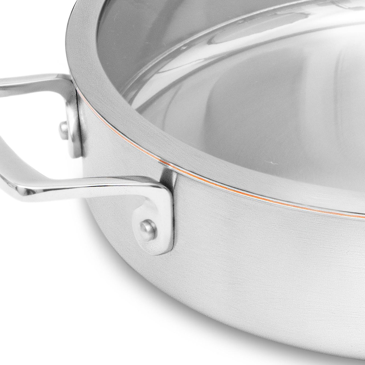 Braising pan with lid and handle 28 cm 4.00 l uncoated