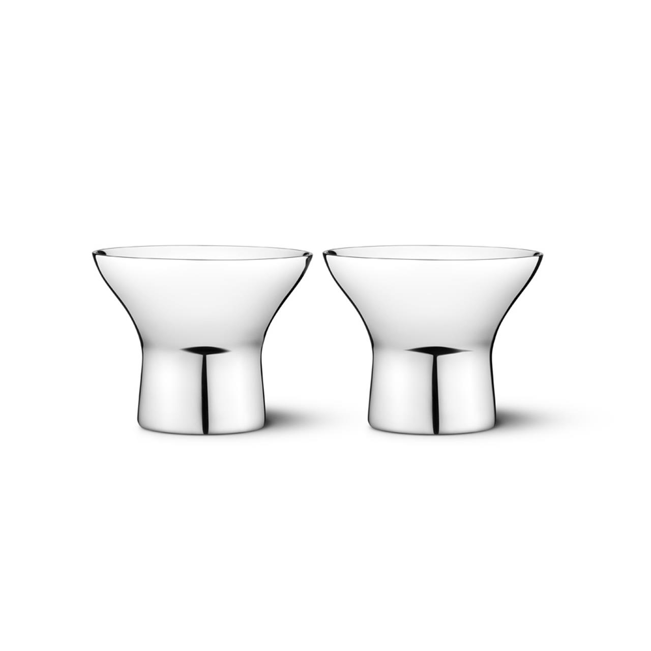 Egg Cup Set 2 pcs. stainless steel