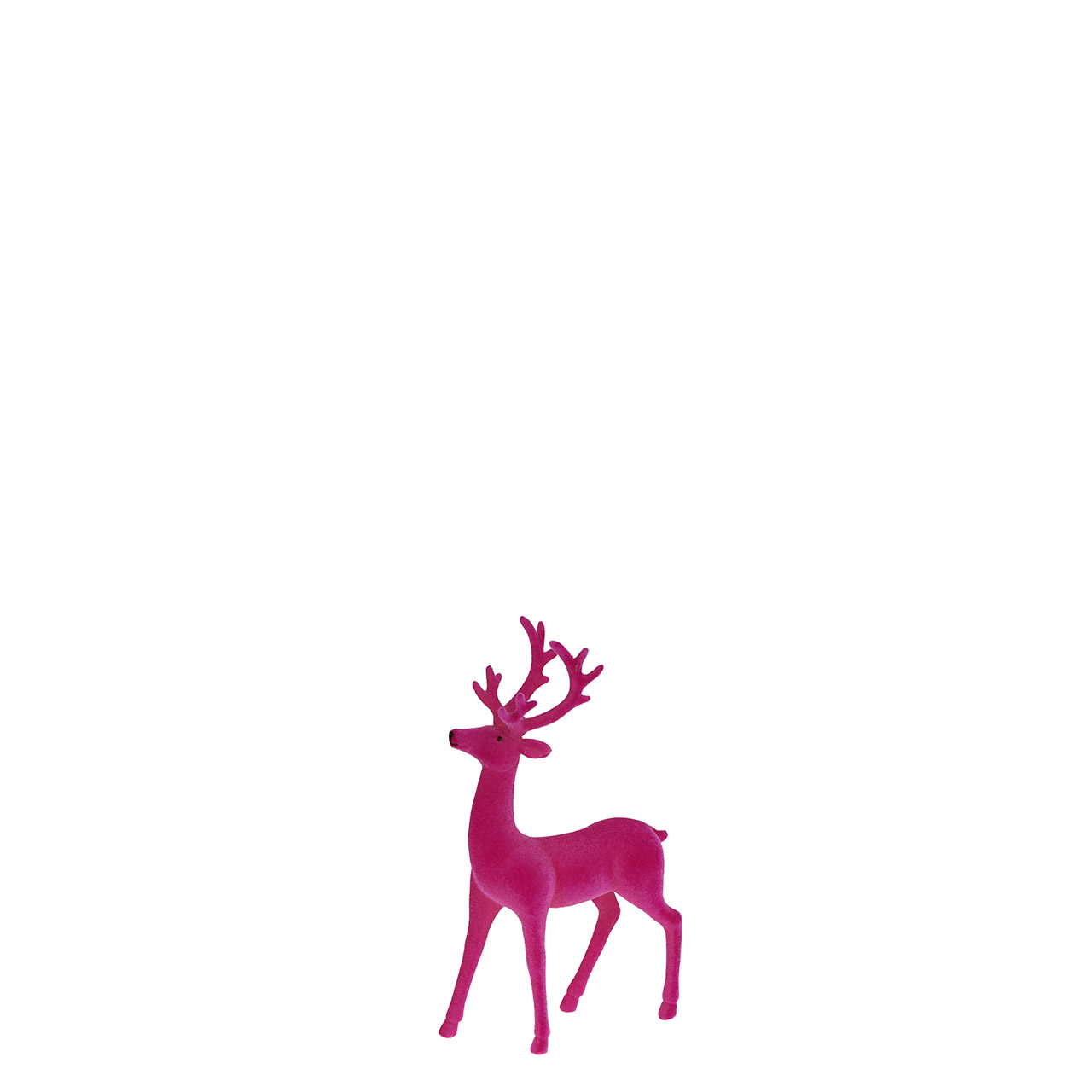 Deer standing 18x6x29 cm magenta