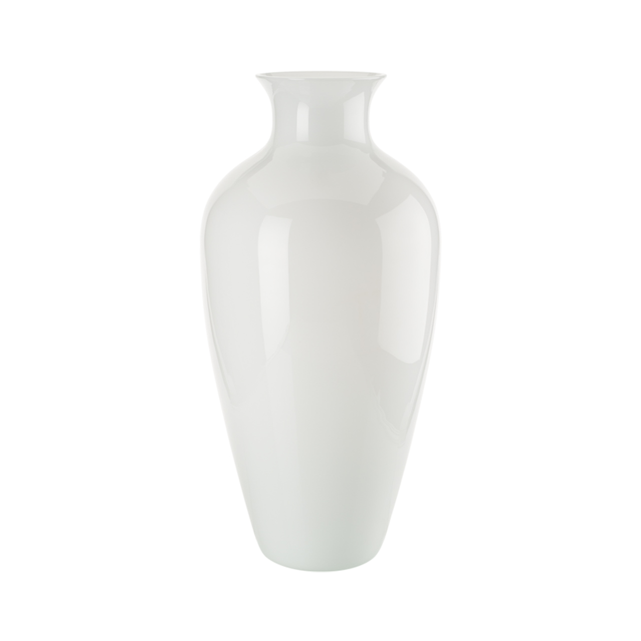 Vase 65 cm milchweiß