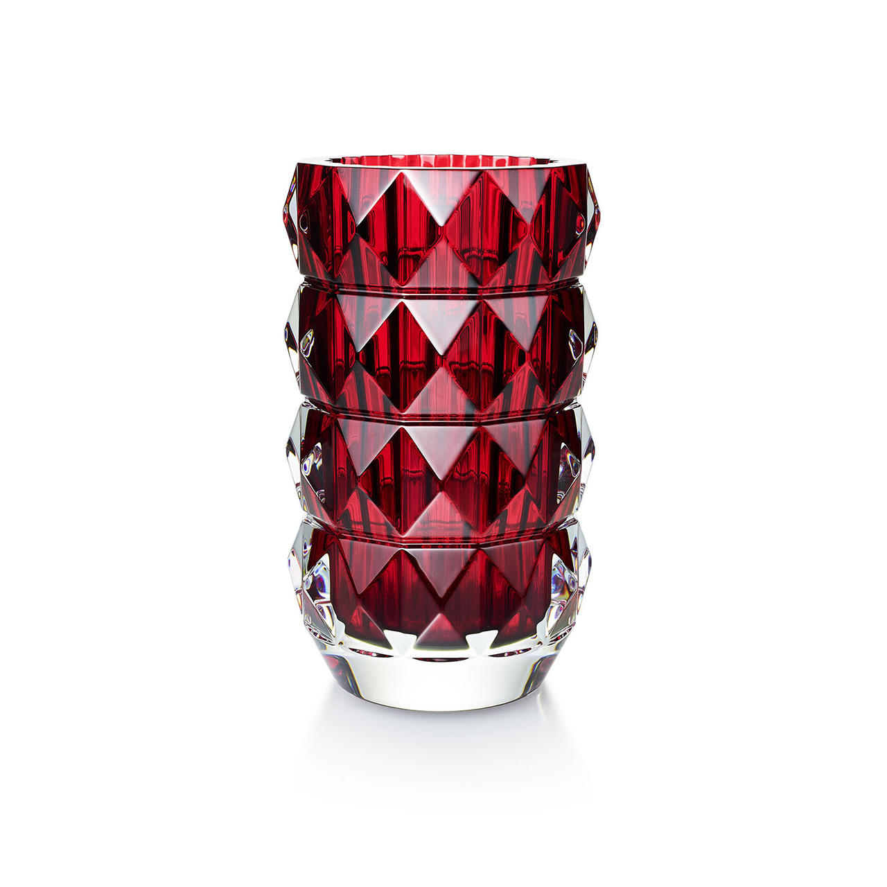 Vase 23 cm red