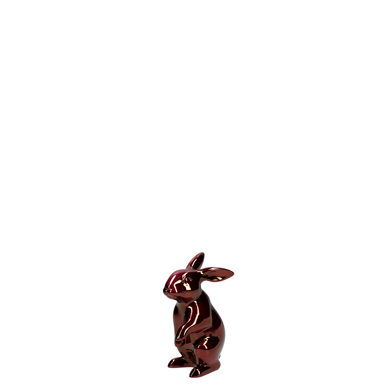 Hare standing 11 cm purple