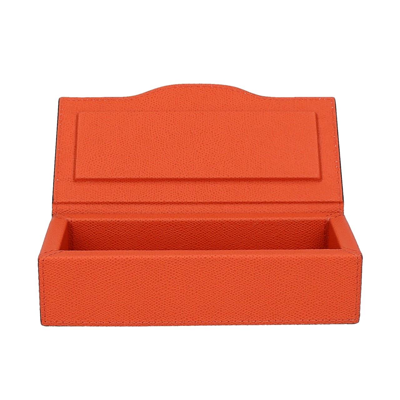 Long Rectangular Trinket Box small, Golf mango, Stitching mango