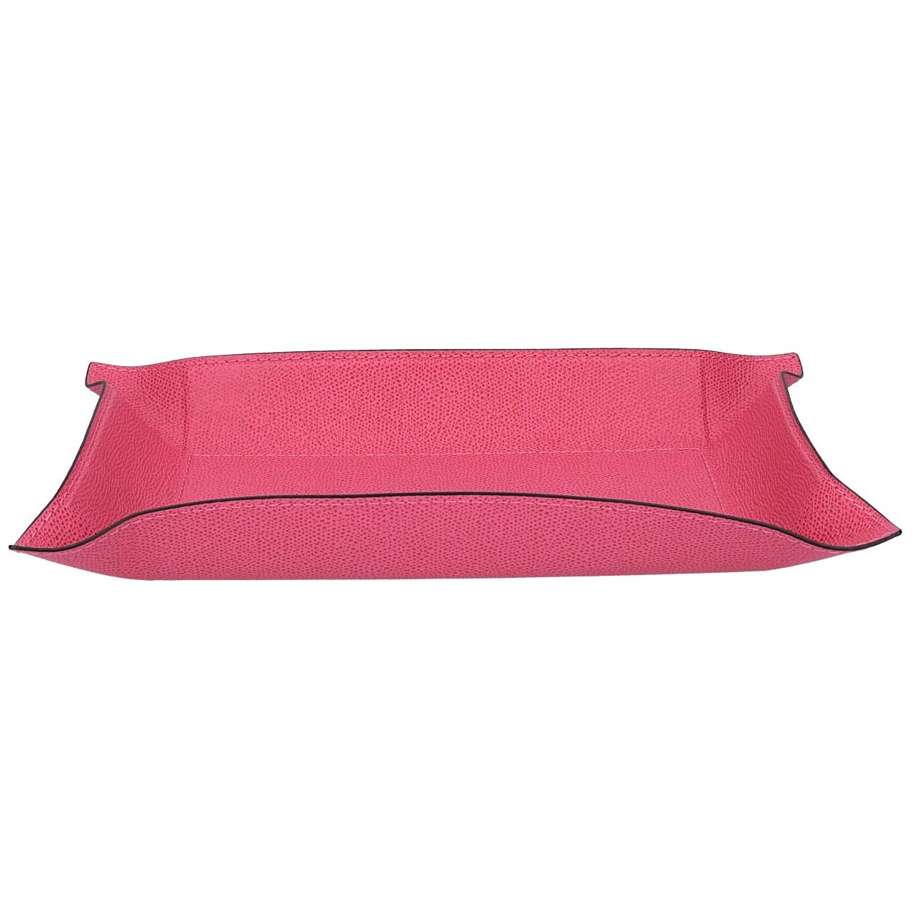 Rectangular Valet Tray large, Golf raspberry, Stitching raspberry