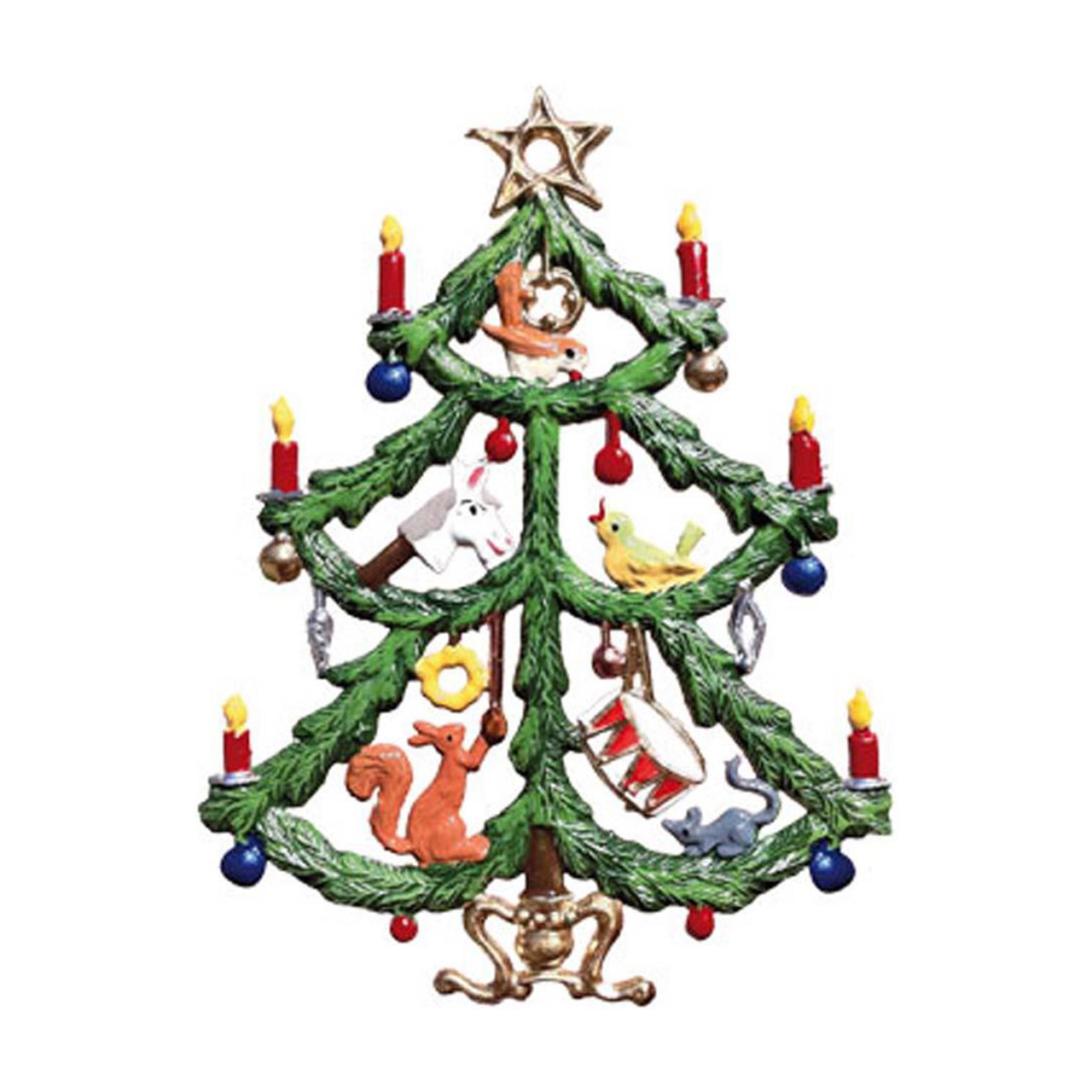 Christbaum mit Spielzeug 7x5,5 cm