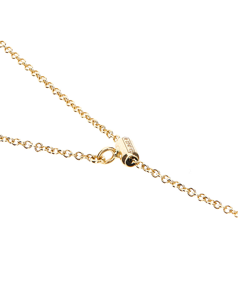 Necklace 750 yellow gold diamonds 0.081 ct