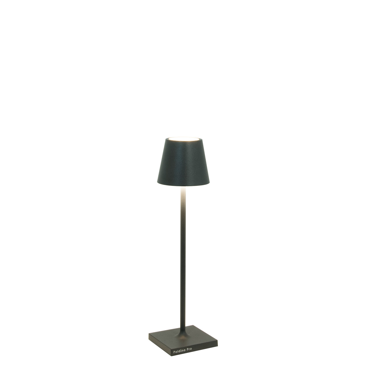 Table Lamp LED 27.5 cm dimmable mat dark grey