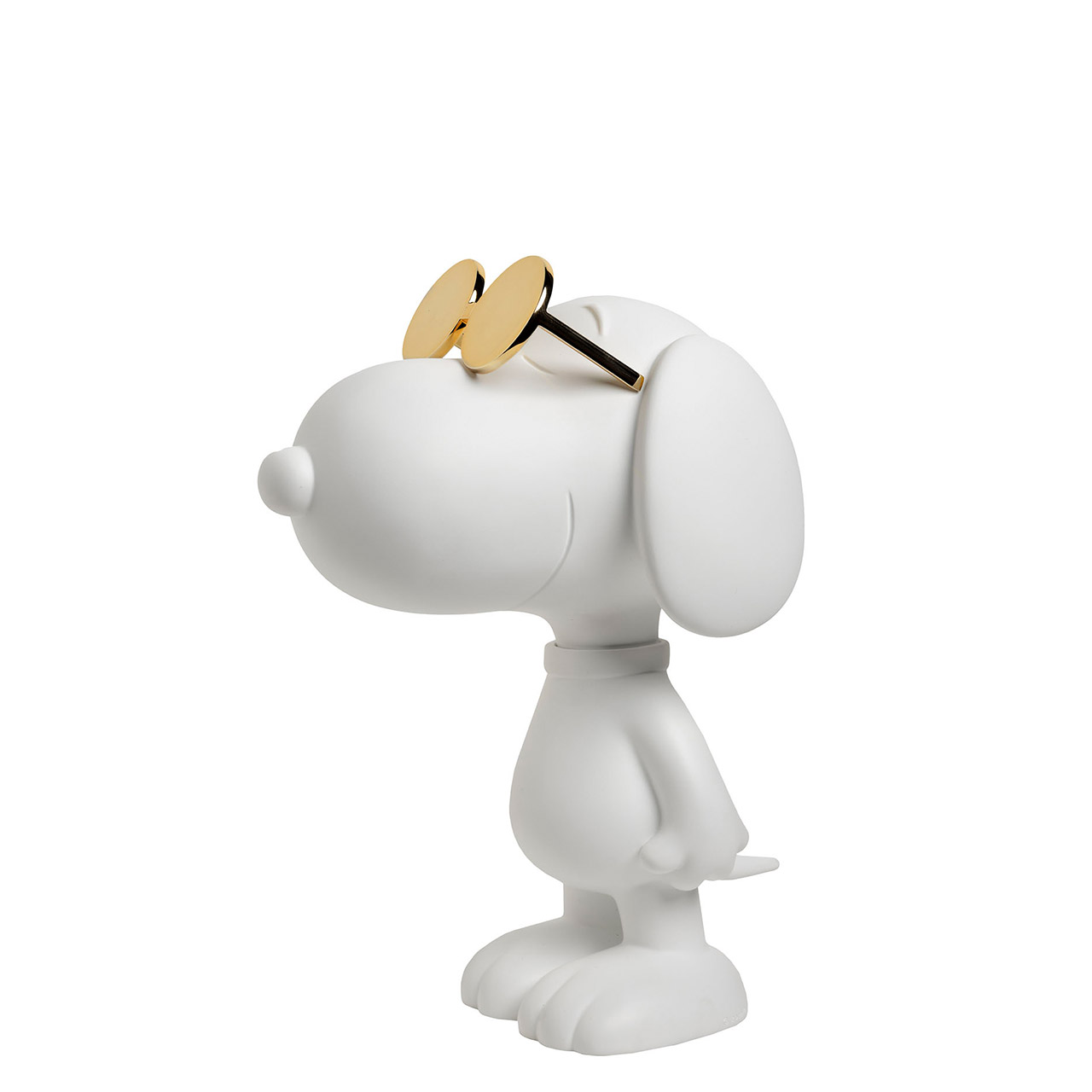 Snoopy Sun 27 cm mattweiß/gold