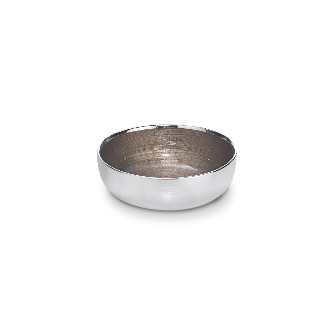 Bowl 16 cm coffee silver plated