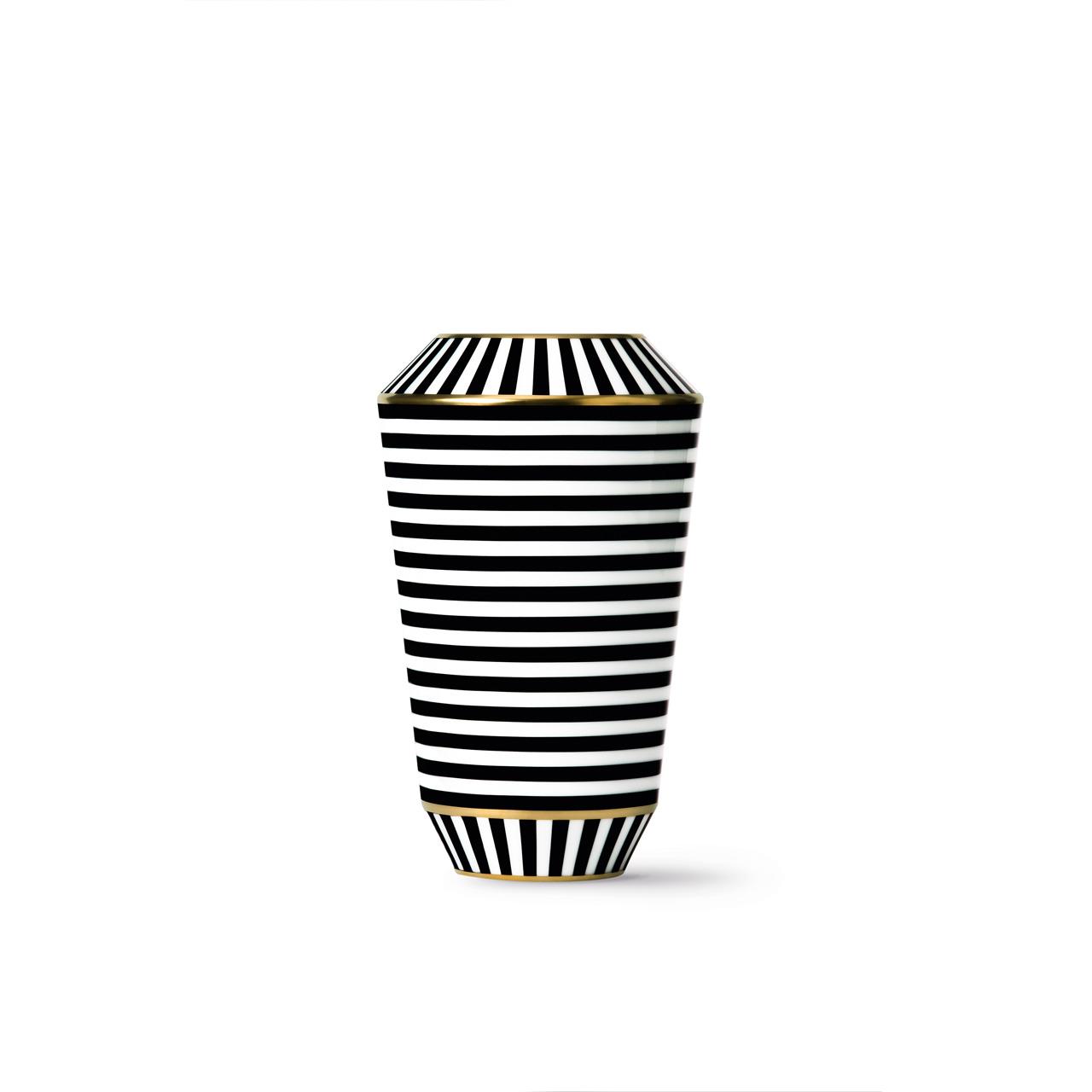 Vase black/gold 20,3 cm