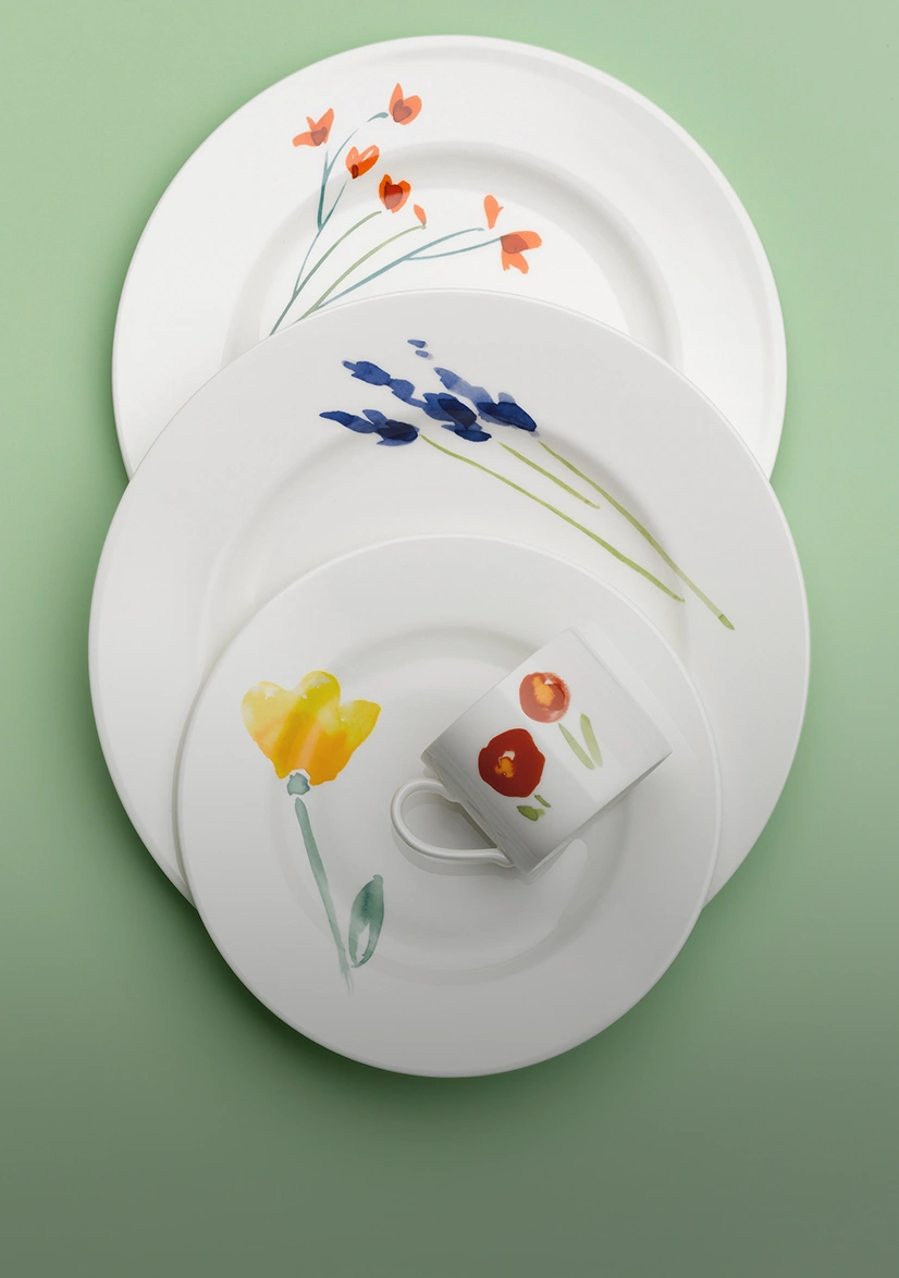 Fine Bone China Porzellan mit Dekor