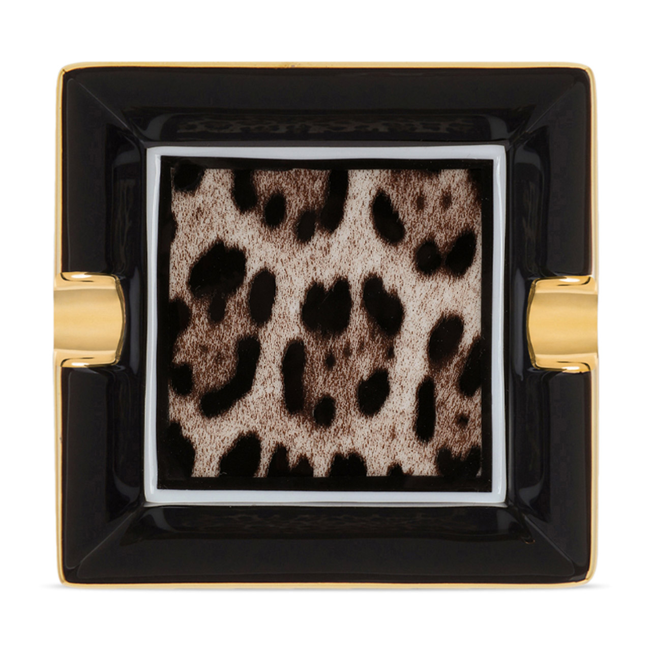 Ashtray 10x10 cm Leopard