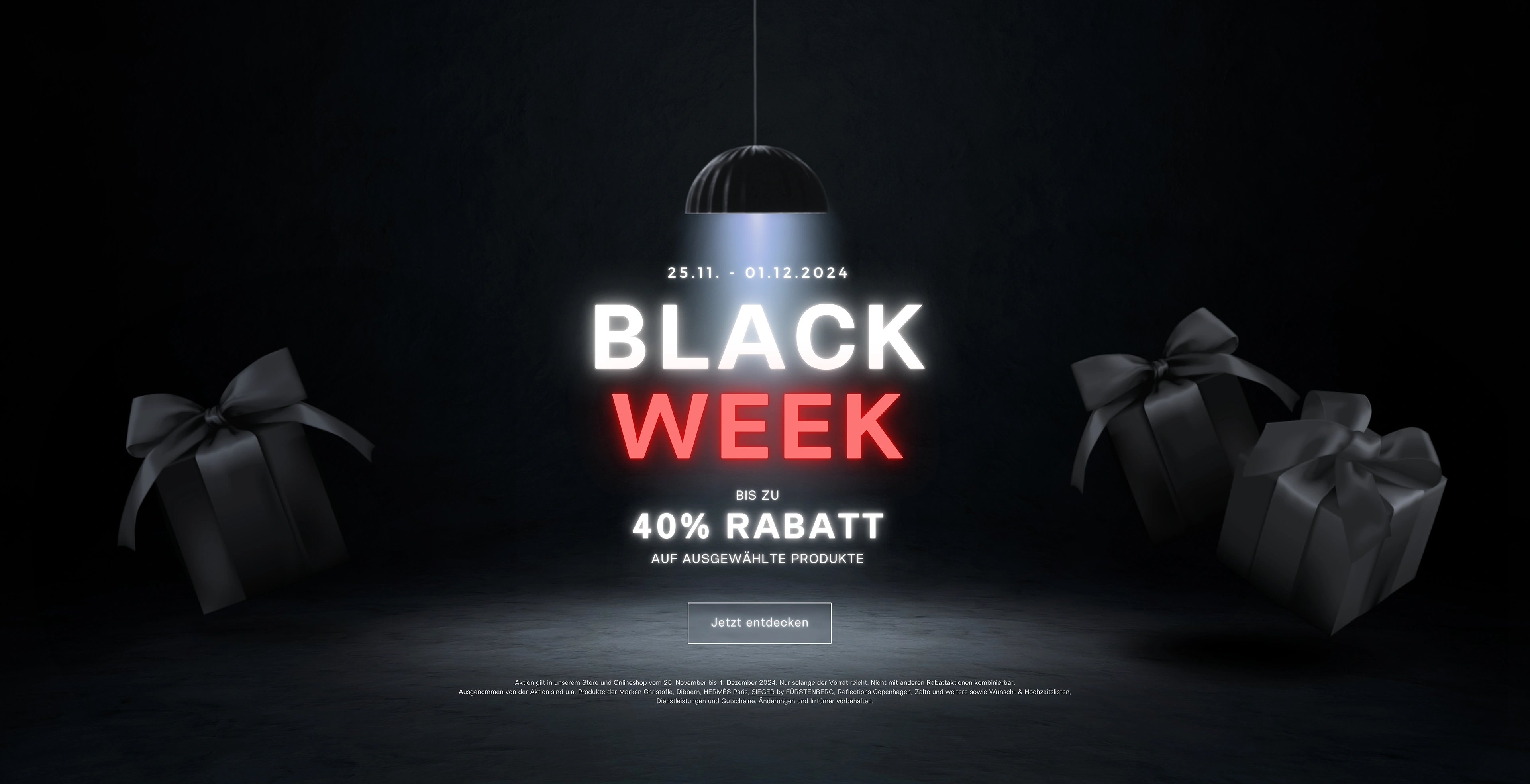 Black Week bei Franzen: vom 25.11. bis 1.12.2024 40% Rabatt auf ausgewählte Produkte. Im Store & Onlineshop!