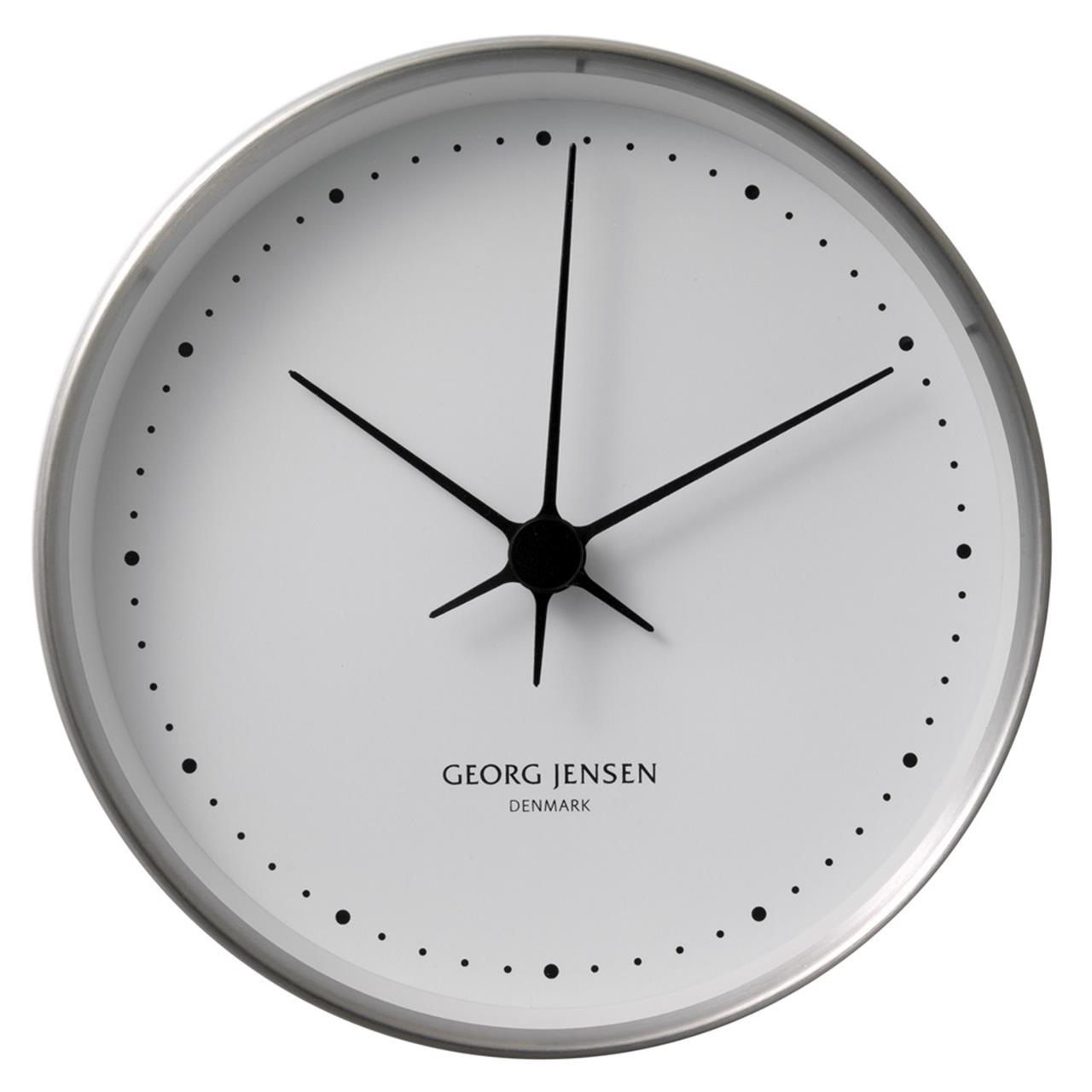 Wall Clock 10 cm Steel/white