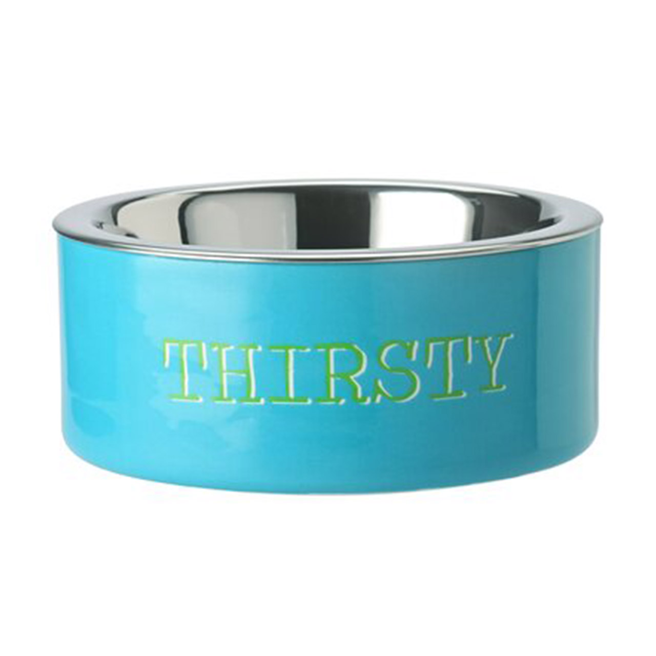 Feeding bowl S motif: Thirsty, turquoise