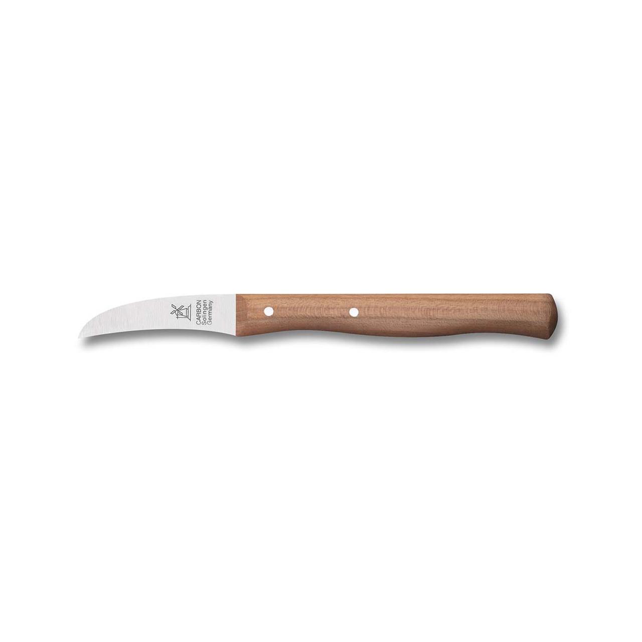 Paring Knife 'Vogelschnabel' (bird beak form), cherry wood not rustproof