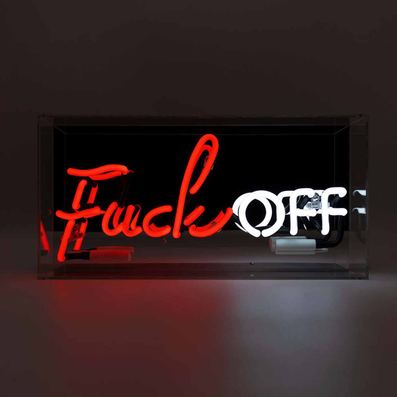 Acryl-Box Neon -Fuck Off