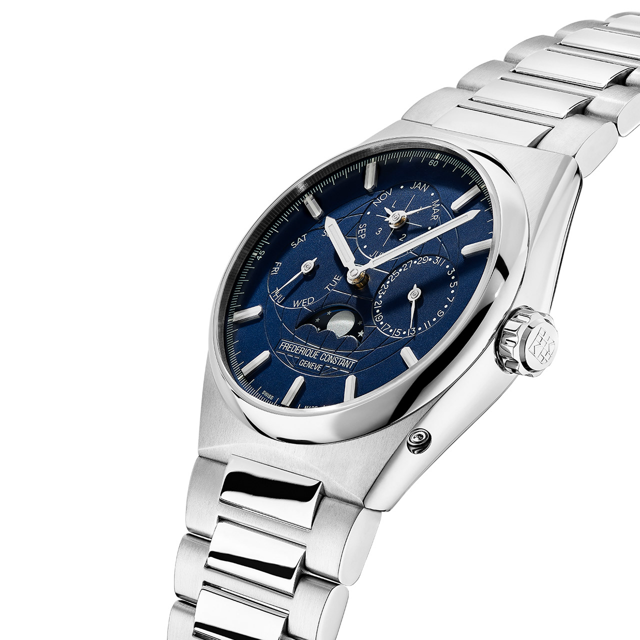 Armbanduhr Perpetual Calendar Manufacture blau