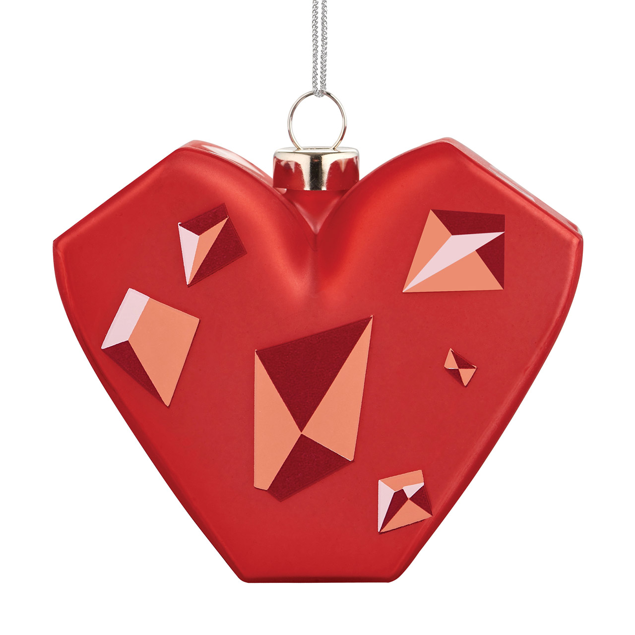 Christmas Decoration Amore al Cubo red Heart