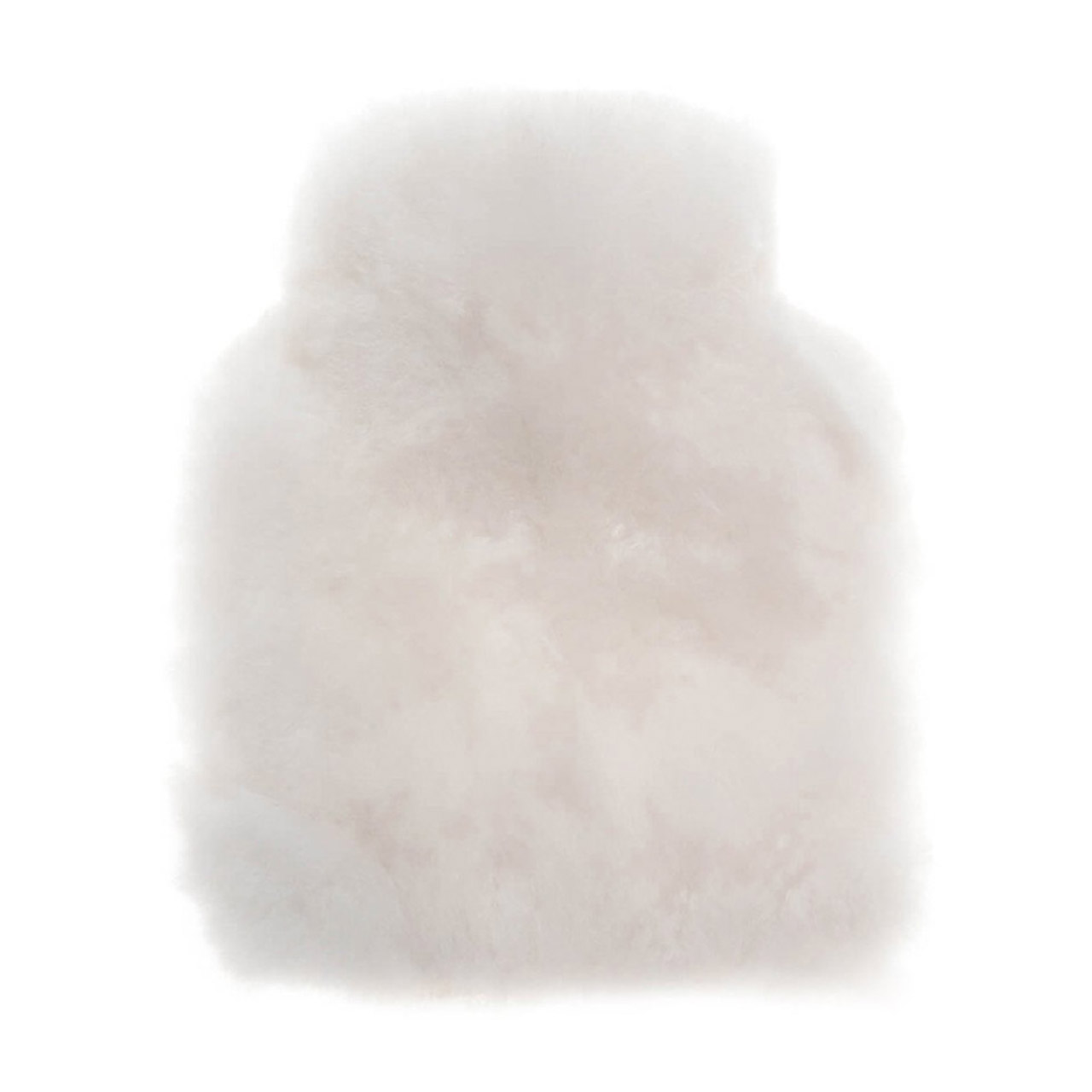 Hot Water Bottle Alpaca-Fur 0.6 l white