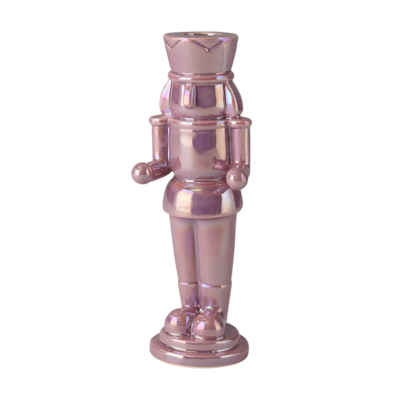 Candlestick 20.2 cm rainbow violett