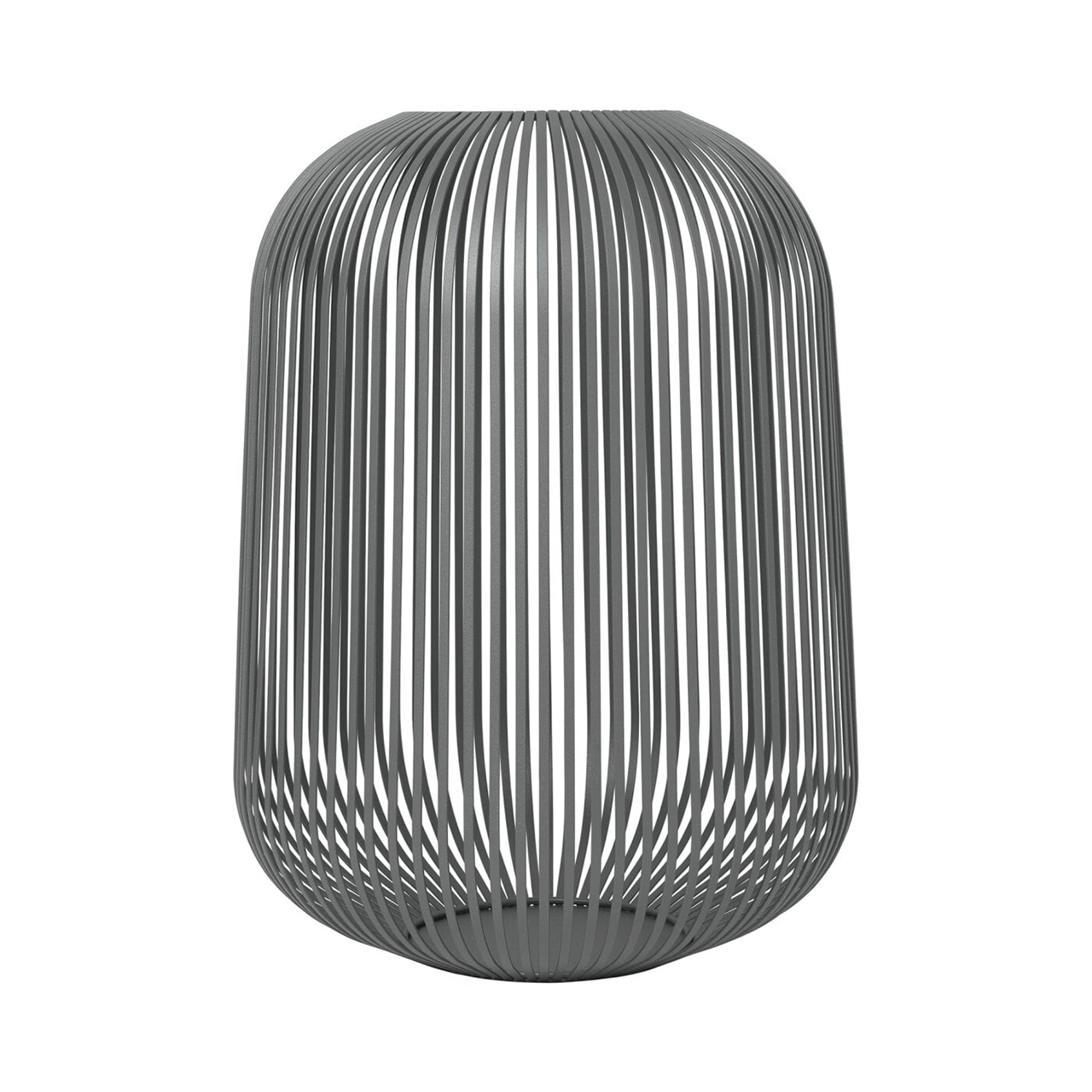 Lantern L 45 cm steel gray